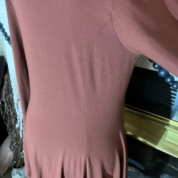 Rundholz Black Label Brown Color Long Sleeves Tent Dress - Picture 8 of 12